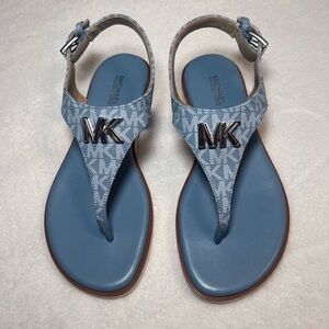 Michael Kors blue sandals size 6